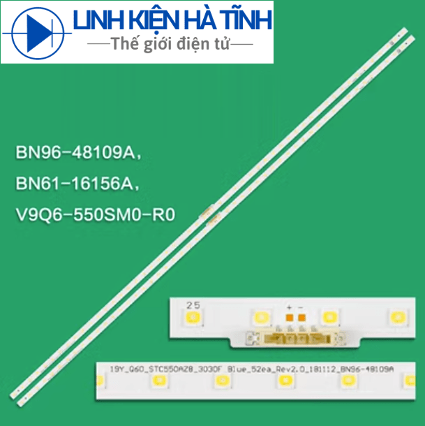 Bộ THANH LED TIVI SAMSUNG QA55Q60 QA55Q65 55Q60 55Q65 55RU8000 HÀNG MỚI 100%, BỘ 2 THANH L028